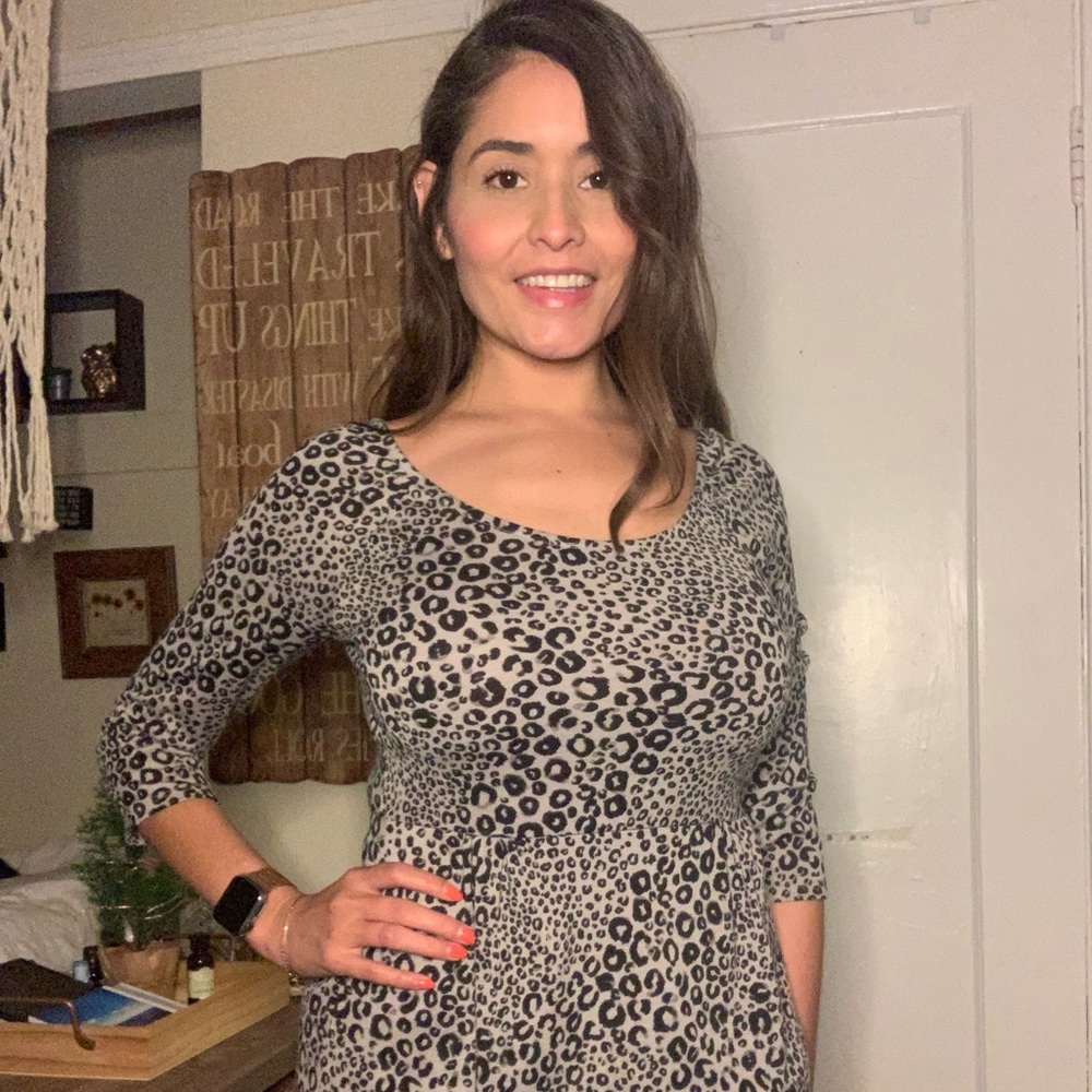 Leopard print dress
